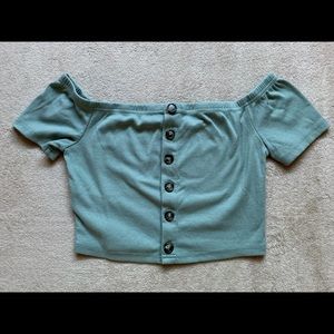 Mint Green Crop Top